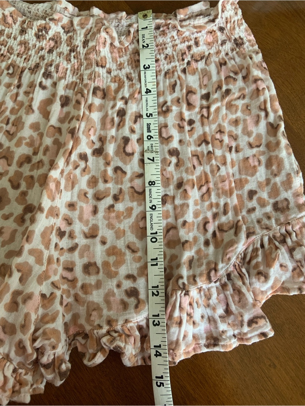 Gianni Bini Leopard Print Ruffle Shorts
Size Large